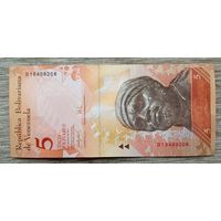 Werty71 Венесуэла 5 боливаров 2007 UNC банкнота