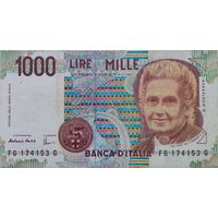 Италия 1000 Лир 1990 VF 507