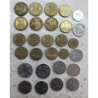Литва 50 центов: 6 шт., 20 центов: 9 шт., 10 центов: 2 шт., 5 центов: 2 шт., 2 цента: 8 шт., 1 цент: 1 шт.