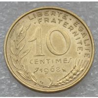 Франция, 10 сантимов 1968 г.