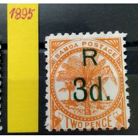 SAMOA САМОА\119в\ Пальмы Надпечатка мих20в 1895