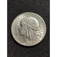 Польша. Ядвига. 2 злотых 1933 г.. Коллекционное состояние.