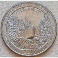 США 25 центов (квотер) 2019 D Frank Church River Idaho
