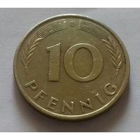 10 пфеннигов, Германия 1972 D