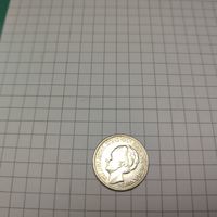 Нидерланды  25 центов 1941 года.Вильгельмина  .Серебро.