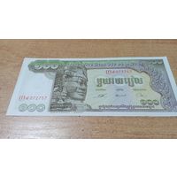 100 риэлей Камбоджи без года с рубля **072757 красивый номер