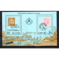 Филвыставка Куба 1986 год 1 блок