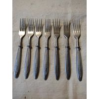Вилки СССР, столовые, ОЛЕНЬ, нерж., комплект 6 шт. ( + 1шт. - в подарок ). См. описание.
