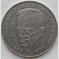 Германия 2 марки 1989 г. D. Курт Шумахер. 30 лет Федеративной Республике (1949-1979)