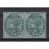 1891 Индия Patiala** Королева Виктория  служебная сцепка SG#О8