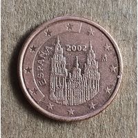 Испания 1 евроцент, 2002 г., KM# 1040