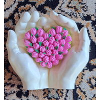 Ладони, новые, ручная работа из гипса в форме рук Адама для интерьера+ ароматное мыло