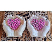 Ладони, новые, ручная работа из гипса в форме рук Адама для интерьера+ ароматное мыло