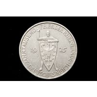 5 марок 1925 г. Веймарская республика (Германия). Тысячелетие Рейнской области. Сохран!