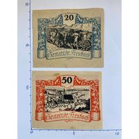 Нотгельд Австрия Фрайбах 20-50 геллеров -0102