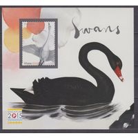 2015 Гана 4583/B565 Птицы - Лебеди 7,00 евро