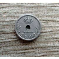 Werty71 Норвегия 25 эре 1924