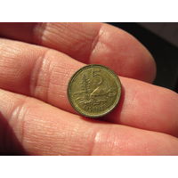 Лесото 5 лисенте, 1998 . С 20 копеек. Распродажа коллекции. Смотрите другие лоты.