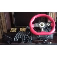 Игровой руль ACME, с педалями