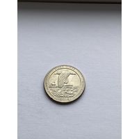 25 центов 2018 г., Национальное убежище дикой природы острова Блок, штат Род-Айленд, США