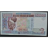 РАСПРОДАЖА КОЛЛЕКЦИИ. Гвинея 5000 франков образца 1960 г. (выпуск 1998г.)