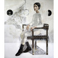 Картина интерьерная. "Silence" Живопись на холсте