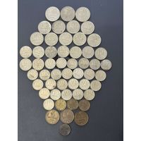 Подборка советских монет по годам