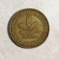 10 пфеннигов 1990 F Германия ФРГ