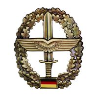 Бундесвер (Вооруженные силы Германии). Металлическая кокарда на берет - АРМЕЙСКАЯ АВИАЦИЯ. 5,4 \ 4,6 см