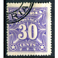 Либерия - 1906г. - 30 с - 1 марка - гашёная [Mi 100]. #4-W1-123-A-1