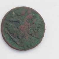Монета медная, Денга РИ 1738г.в патине сохран, нечастая, на  4byn