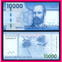 Чили 10000 песо 2013 г. (P-164d, UNC) Чили 10 000 песо 2013 г.