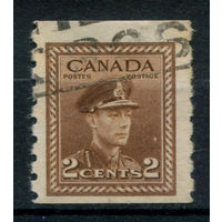 Британские колонии - Канада - 1942/43г. - король Георг VI, б/п:8, 2 с - 1 марка - гашёная [Mi 217 C]. #3-WB-94-KS-2
