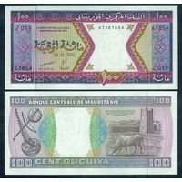 Мавритания 100 угий 2002 года, UNC