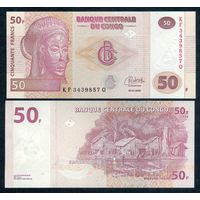 Конго 50 франков 2022 год. UNC