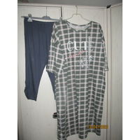 Домашнее платье,ночная сорочка р.54-56 +лосины