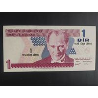 Турция. 1 новая лира (образца 2005 года, P216, UNC)