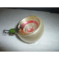 Старая Ёлочная игрушка Фонарик. Амальгама. СССР.