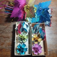 Елочные игрушки из фольги (поздний ссср)