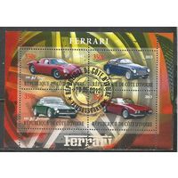 Кот д'Ивуар. Автомобиль Феррари. 2013г. Блок.