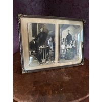 Красивая винтажная фоторамка с выпуклым стеклом  Европа много лота с рубля