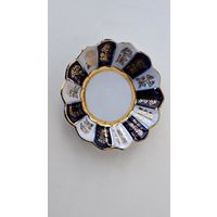 Блюдце / розетка 2 штуки фарфор кобальт золочение  Довбышский фарфоровый завод Украина УССР.