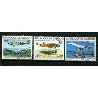 Джибути - 1979 - Авиация - [Mi. 248-250] - полная серия - 3 марки. Гашеные.  (Лот 6JF)-TG2P16