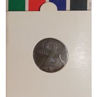 Швейцария 2 рапена 1963 B  патина