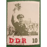 ГДР 1961. Советский космонавт Герман Титов во время визита в ГДР