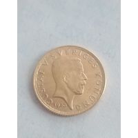 5 крон Густав 5. Швеция. 1920 год!.