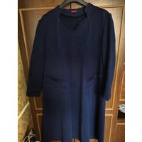 Платье синее трикотаж 62 - 64 (164) Брест Элма Шерсть 30%