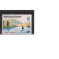 Фолклендские острова-1974(Мих.223) , ** , Морская фауна, Рыбалка