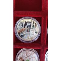 2 доллара 2015 год острова Кука рысь Мир охоты