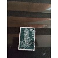1966 Япония фигурка с бронзового фонаря искусство культура концовка (2-14)